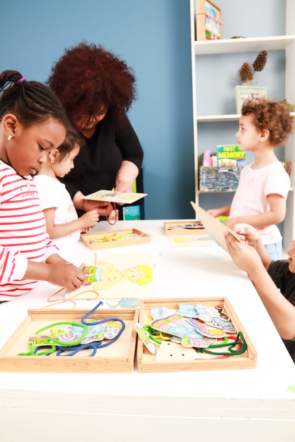 Happy children learning at Shine The Way Daycare